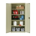 thumbnail image 5 of Hirsh Welded Steel Storage Cabinet with 4 Shelves, 18"Dx36"Wx72"H, Putty, 5 of 9