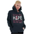thumbnail image 4 of Breast Cancer Hope is an Anchor Quote Hoodie Sweatshirt Women Brisco Brands L, 4 of 6