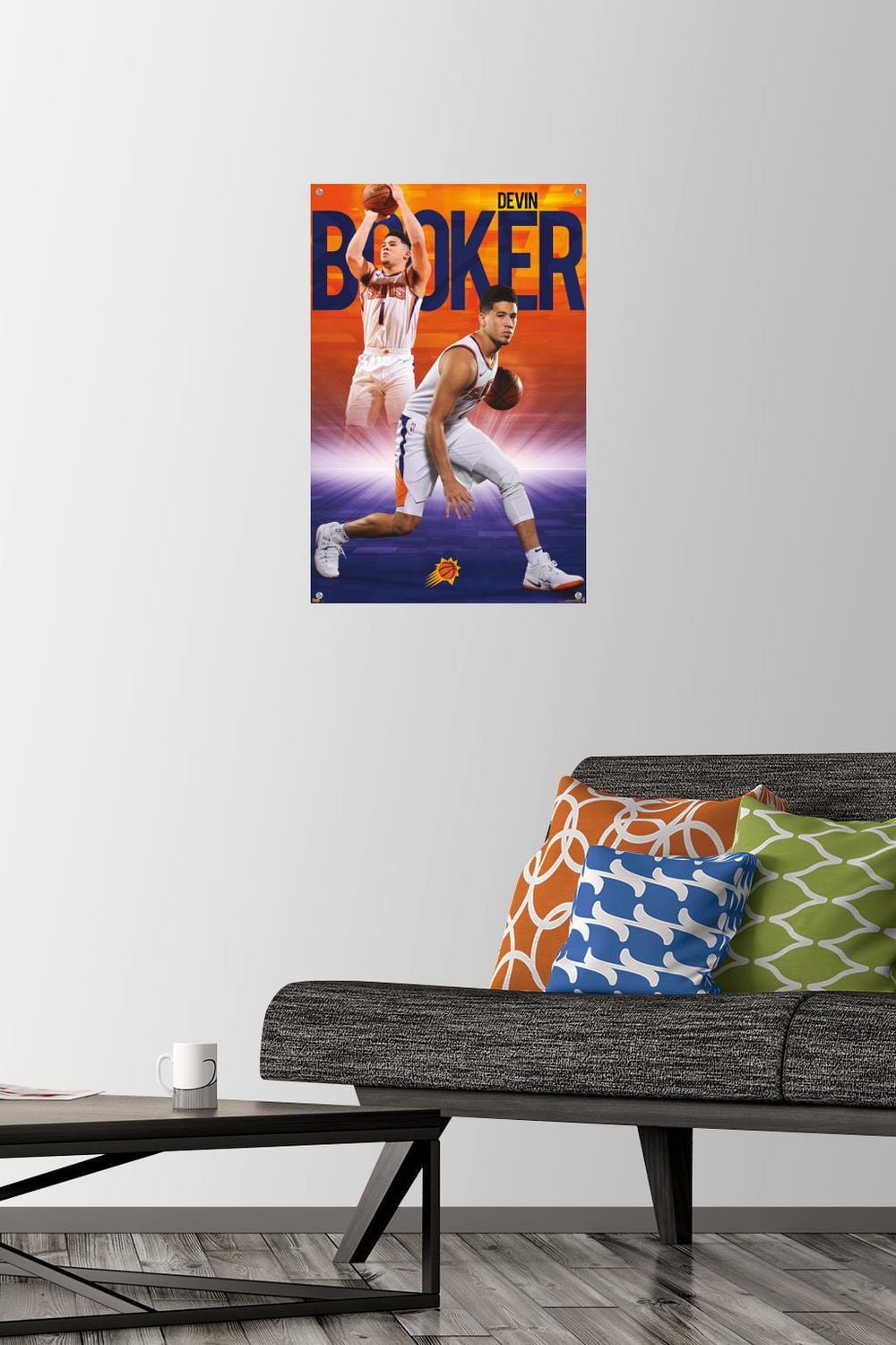 NBA Phoenix Suns - Devin Booker 18 Wall Poster, 22.375" x 34" Framed