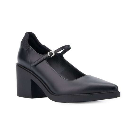 Aquatalia Casha Weatherproof Leather Pump, 5, Black