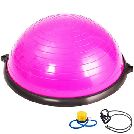 Gymax Rose Fitness Strength Balance Yoga Ball Trainer Exercise Gym