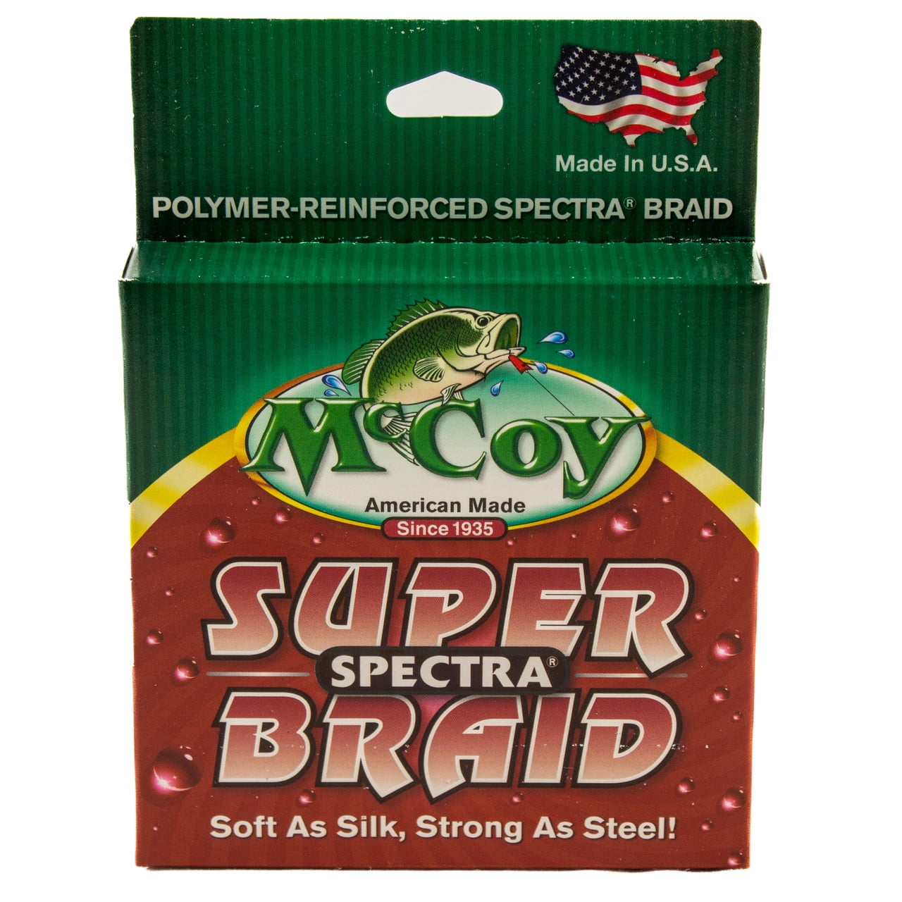 McCoy Super Spectra Braid Mean Green Premium Tight Weave Braided Fishing  Line (4lb Test (< .005 Dia) - 300 Yards)