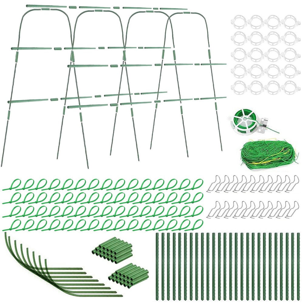 RichLink U-Shaped Cucumber Trellis Garden for Climbing Plants - Complete Support Kit