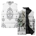 thumbnail image 4 of Tendencia de moda Chaleco para hombre con estampado floral y de pájaros sencillo, cómodo y cálido, chaleco frío, chaquetas de invierno para hombre, chalecos para hombre, para trabajar, 4 of 4