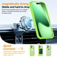 thumbnail image 3 of Dteck Magnetic Case for iPhone 17 Pro, Shockproof TPU+PC Translucent Case Compatible with Mag Safe Heavy Duty Protection Back Cover ,Green, 3 of 6