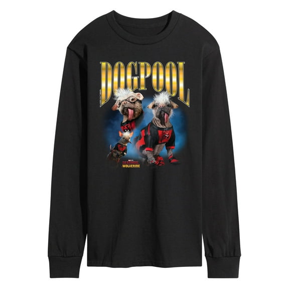 Marvel Deadpool & Wolverine - Dogpool - Men's Long Sleeve Graphic T-Shirt
