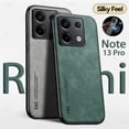thumbnail image 2 of Sheepskin Leather Case For Xiaomi Redmi Note 13 Pro Plus 12S 12 Turbo 12 11 11T 10 9 Pro Plus 10S 9S 8 Shockproof Bumper Case, 2 of 5