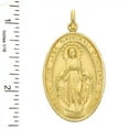 thumbnail image 4 of 18K Solid Yellow Gold Large Miraculous Medal, 4 of 5