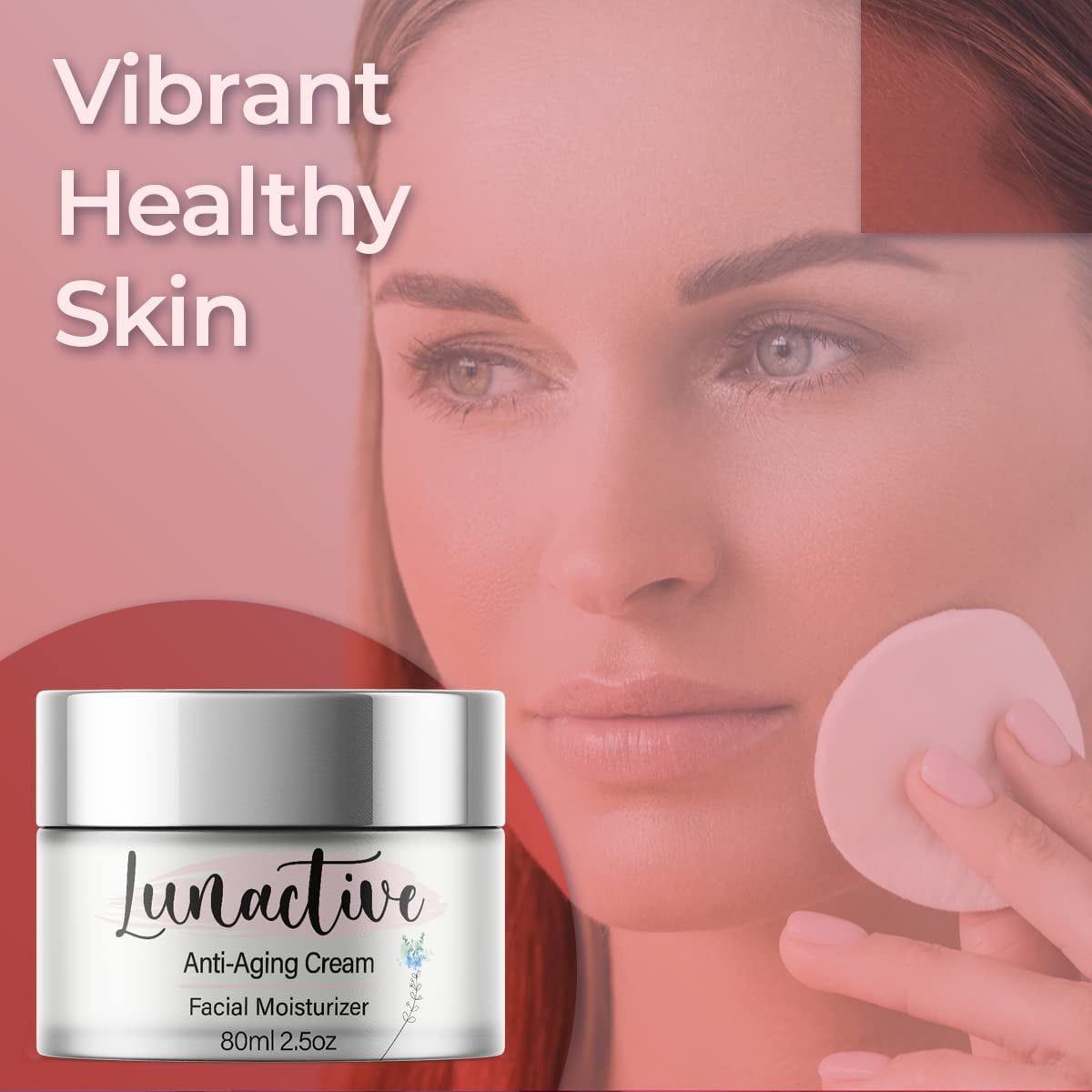 (1 Pack) Lunactive - Anti-Aging Face Cream and Ageless Moisturizer - Ingredients for All Skin Types