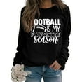 thumbnail image 3 of JYLPZYR Oversize Tshirt Women Women Football Is My Favorite Season Sweatshirt Long Sleeve Game Day Sweatshirt Oversized Tees(Black,XXXL), 3 of 4