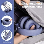 OneOdio Wired Over-Ear Headphones with Mic Dual-Plugs for Youth Adult Kids Gitar Piano Drum-Light Blue