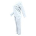 thumbnail image 6 of Fall Outfits for Women New Women's 2 Piece Lounge Sets Sweatshirt Casual Travel Outfits Fashion Wide Leg Tracksuit Cozy Sweatsuits White L, 6 of 7