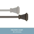 thumbnail image 5 of Kenney Seville 5/8" Standard Decorative Window Curtain Rod, 28-48", Oil Rubbed Bronze, 5 of 6