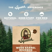 Dr. Squatch Mens Soap, Natural Bar Soap for Men, Wood Barrel Bourbon, 5 oz