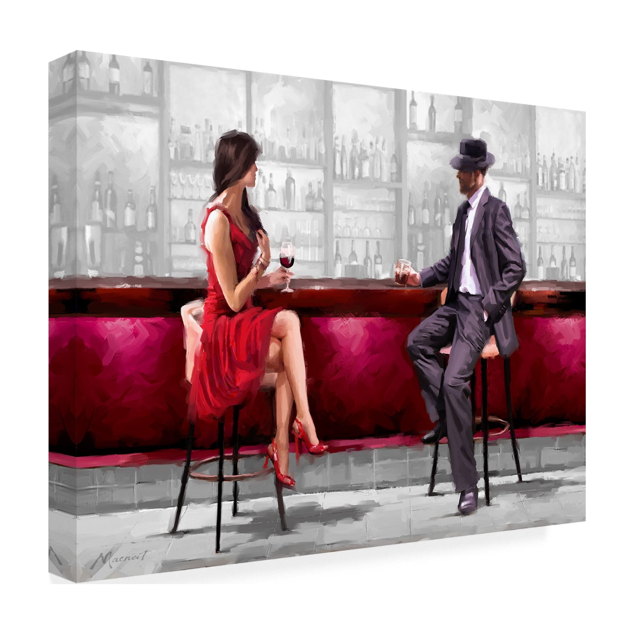 The Macneil Studio 'Meeting Version 2' Canvas Art