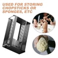 thumbnail image 6 of SHOWERORO Compact Kitchen Sink Sponge Organizer Black Steel 1Pack, 6 of 8