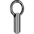 thumbnail image 1 of Jinsinto 1 Pack Micro Keychain Pill Holder, Portable Mini Size Titanium Alloy Pill Box Case, Waterproof & Lightweight Keychain Pill Container for Emergency Outdoor Travel Camping, 1 of 5