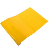 Niceauty Bright Yellow Glossy Vinyl Film Stickers 2pcs for Motorcycle and Car Self Adhesive Easy Install Air Bubble Free