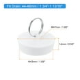 thumbnail image 2 of Uxcell Rubber Sink Plug, Bathtub Drain Stopper Fit for 1-3/4" to 1-13/16", White, 2 of 6