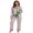 Green, variant on LMLYSoH Women Christmas Pajamas Set, Striped Long Sleeve Tops and Tie Waist Pants