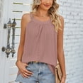 thumbnail image 6 of ZyeKqe Womens Tank Tops Eyelet Crewneck Casual Summer Tops Basic Sleeveless Shirts Loose Fitted, 6 of 6