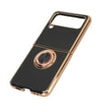 thumbnail image 2 of Cellphone Case, 360 Degree Rotation Electroplating Process Scratch Resistant Elegant Design Protective Phone Cover TPU  For Women For Traveling Black, 2 of 8