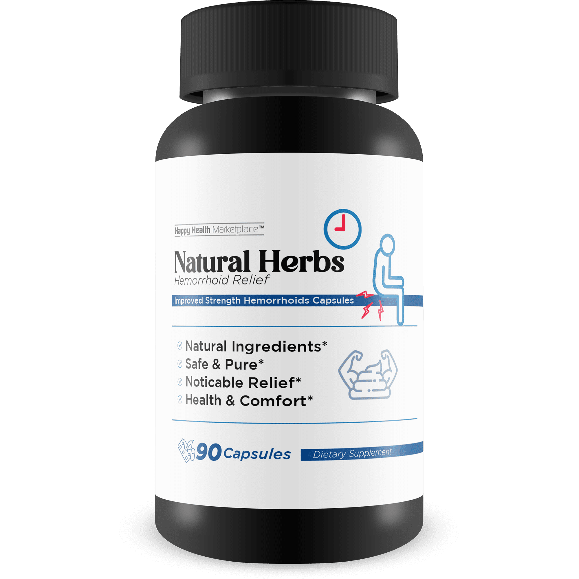 Natural Herbs Hemorrhoids Capsules - Our Best Hemorrhoid Relief Supplement - Premium Natural Herbs Strength Hemorrhoids Capsules - Hemorrhoids Natural Herbs Hemorrhoid Treatment Hemorrhoids Treatment