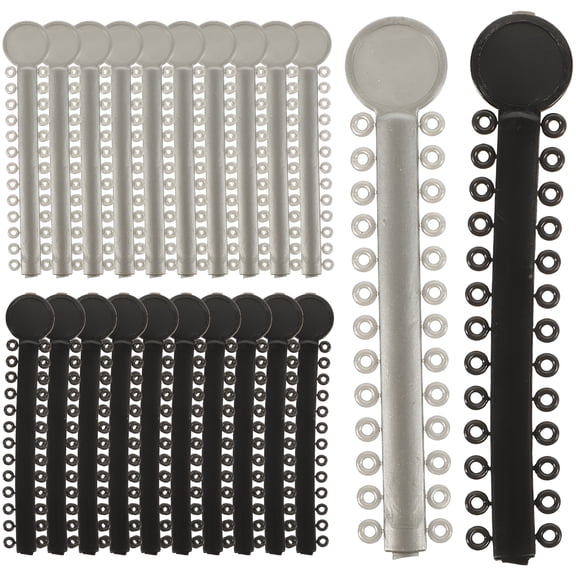 XIRQI 80Pcs Plastic Orthodontic Ties Brace Accessories Dental Ligature Strips Brace Ligature Rings
