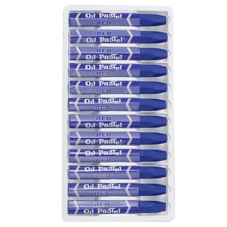 Uxcell Blue Oil Pastels, 12Pcs Soft Oil Crayons Vibrant Creamy Pastels Stick Art Supplies for Painting Drawing