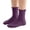 Purple, variant on BRGZLK Girls Ruffle Socks Cute Frilly Solid Color Cotton Lace Trim Ruffle Skateboard Sport Mid-Calf Socks Blue 3-5 Years