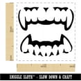 thumbnail image 2 of Vampire Teeth Fangs Jaws Mouth Halloween Self-Inking Rubber Stamp Ink Stamper - Black Ink - Small 1 Inch, 2 of 7