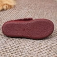 thumbnail image 6 of Dagaeig Women's House Slippers Indoor Outdoor Moccasin Fuzzy Fluffy Furry Loafers Suede Warm Shoes Flock(C-Wine,9), 6 of 9