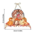 thumbnail image 3 of 100Fens Thanksgiving Theme Turkey Pumpkin Paper Door Hanging Party Scene Decoration Decoration Hanging, 3 of 3