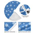thumbnail image 4 of Yayeee Christmas Tree Skirt 47 inches for Xmas Tree Holiday Party Decoration, Blue Snowflake Pattern, 4 of 6