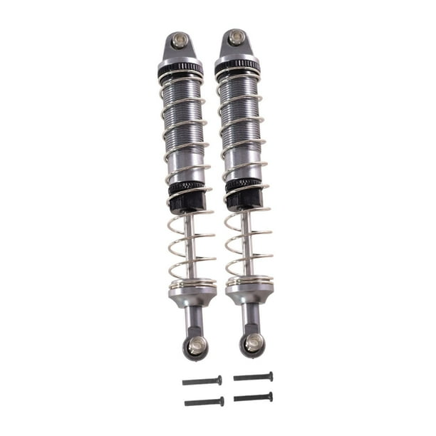 Juego de 2 amortiguadores RC, amortiguadores traseros RC 1:12, accesorios para RC color estaño