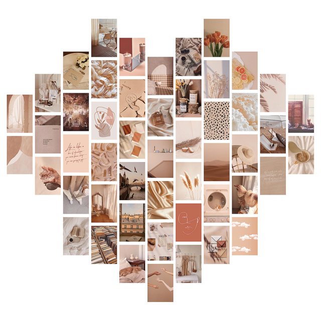 New Double Sided Printing 50 Posters Hot Sale Postcards Posters Decorative Paintings Color Aesthetics Postcards