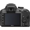thumbnail image 3 of Nikon D3400 DSLR Camera + 18-55mm VR + 70-300mm + EXT BAT + Flash + 1yr Warranty (International Version), 3 of 11