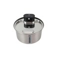 thumbnail image 2 of 3.2L Cat Water Fountain, Wireless Rechargeable Stainless Steel Cat Fountain with LED Light, 3 Water Modes, Automatic Pet Water Dispenser, EU Plug, 2 of 4