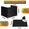 thumbnail image 6 of Storage Standard Student Desk Dividers Classroom Privacy Desktop Partition 4 Pack Black, 6 of 10