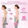 thumbnail image 2 of Corrector de postura Vicorrect para mujeres y hombres (S/M), color rosa, 2 of 8