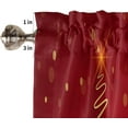 thumbnail image 5 of Christmas Valances for Windows Merry Christmas Tree Kitchen Curtain Valances Rod Pocket Red Holiday Valance Winter Window Curtain Treatment Short Topper Curtains Seasonal Valance 1 Panel,54 by 18 inch, 5 of 5