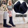thumbnail image 3 of 4 Pairs Womens Fuzzy Socks Size 6-10 Fleece Fluffy Cabin Plush Warm Sleep Soft Cozy Winter Adult Socks, 3 of 6