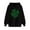 Black, variant on VBTAPA 2025 St. Patrick's Day Womens Graphic Hoodies Irish Shamrock Print Hooded Sweatshirt Loose Casual Kangaroo Pocket Pullover Hoodie Black XXL