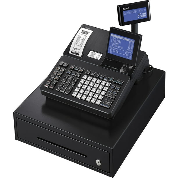 Casio, CSOSRS920BK, Thermal Print Cash Register, Black