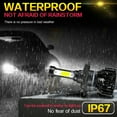 thumbnail image 6 of 9003 H4 LED Headlight Bulbs Kit Hi/Lo Beam 6000K 60W 10000LM White IP67 Waterproof, 2 Bulbs, 6 of 10