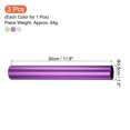 thumbnail image 2 of Uxcell Relay Track Batons Aluminum Alloy Tube Athletics Stick Green, Purple, Silver 3 Pack, 2 of 5