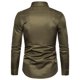thumbnail image 4 of pstuiky manga larga de hombre, Camisa de manga larga con solapa y bolsillo con botones de color liso estilo gótico para hombre Tops casuales para hombres l, 4 of 4