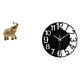 thumbnail image 1 of Figura de escritorio,Estante de estatua de elefante para escritorio,oficina,decoración del hogar,Reloj de pared grande,Reloj de pared acrílico silencioso moderno,Reloj de pared grande para, 1 of 8