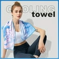 thumbnail image 2 of DABEI 1pc Sports Towel With Cool & Refreshing Ice Effect, Portable For Gym Or Outdoor Activities, Microfiber Ice Towel, Soft Breathable Chilly Towel For Yoga, Golf, Camping, Running, 2 of 19