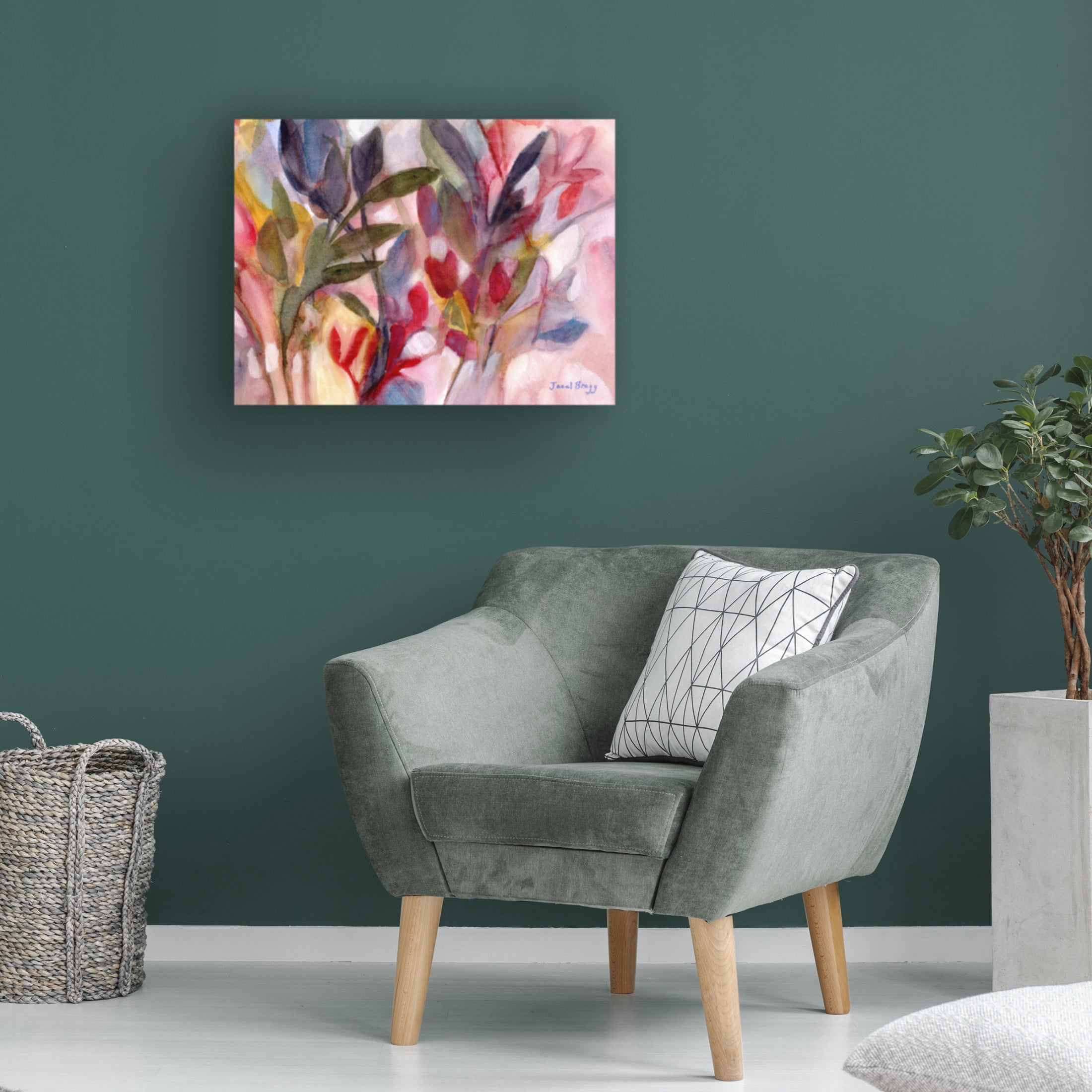 Canvas Wall Art - Janel Bragg 'Joy For all Seasons' Wall Art for Living Room, Bedroom, or Office Décor by Trademark Fine Art - 19 x 14 Inches